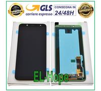 DISPLAY LCD ORIGINALE SAMSUNG GALAXY A6 2018 SM-A600 SM A600F TOUCH SCREEN NERO