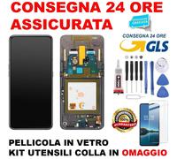 DISPLAY LCD ORIGINALE SAMSUNG GALAXY A80 SM-A805 SM-A805F TOUCH SCREEN NERO