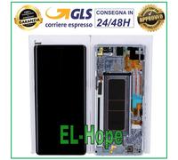 DISPLAY LCD ORIGINALE SAMSUNG GALAXY NOTE 8 SM N950 F TOUCH SCREEN VIOLET GRAY