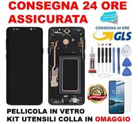 DISPLAY LCD ORIGINALE SAMSUNG GALAXY S9+ SM-G965F S9 PLUS TOUCH SCREEN NERO