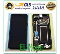 DISPLAY LCD ORIGINALE SAMSUNG S9 SM-G960F 2018 TOUCH SCREEN NERO GH97-21696A