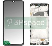 DISPLAY LCD ORIGINALE SAMSUNG SERVICE PACK PER GALAXY A70 SM-A705F FRAME Nero