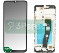 Display LCD Originale Samsung Service Pack per A02 con frame nero SM-A025G
