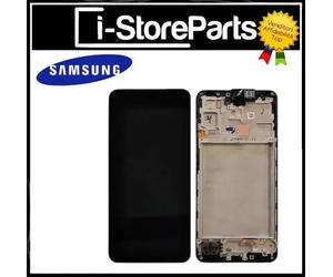 DISPLAY LCD PARI ORIGINALE OLED PER SAMSUNG A17 4G SM-A175 VETRO TOUCH FRAME