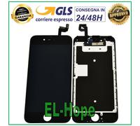 DISPLAY LCD PER APPLE IPHONE 6S TOUCH SCREEN VETRO SCHERMO NERO PARI ORIGINALE
