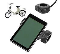 Display LCD per Bici Elettrica, Pannello LCD Impermeabile, Display con Funzioni Multiple, Schermo LCD M5 per Il Montaggio di Biciclette Elettriche e Scooter da 31, 8 mm e 22, 2 mm (Nero)