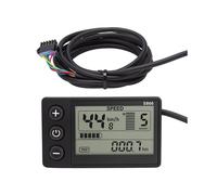 Display LCD per Bicicletta Elettrica 36V S866, Contachilometri, Pannello di Controllo per Manubri da 0.9in Nero