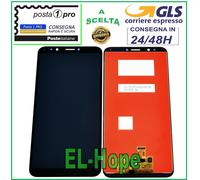 DISPLAY LCD PER HUAWEI Y7 2018 PRIME E PRO LDN-L01 L21 TOUCH SCREEN VETRO NERO