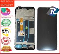 DISPLAY LCD + FRAME PER OPPO A16S CPH2271 / A16 CPH2269 TOUCH SCREEN VETRO NERO
