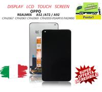 DISPLAY LCD PER OPPO REALME V5 5G RMX2112 / 7 5G RMX2111 TOUCH SCREEN VETRO NERO