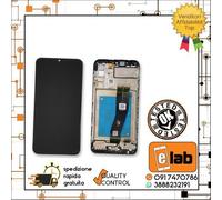 DISPLAY LCD PER SAMSUNG GALAXY A02S 2020 NERO FRAME A025F/DS BIG GLASS SCHERMO