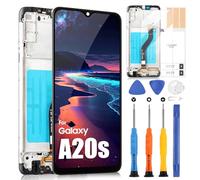 Display LCD per Samsung Galaxy A20s A207 Schermo LCD Touch Digitizer Sostituzione Gruppo Vetro con Strumenti (Nero con Cornice,Non per Galaxy A20 e A20E)