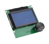 Display LCD per stampante 3D, 2 cavi inclusi, supporta RAMPS 1.4 scheda di controllo, caratteri bianchi trasparenti con retroilluminazione blu, per stampante 3D CR10S 3D