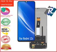 DISPLAY LCD PER XIAOMI REDMI 12C 22126RN91Y SCHERMO VETRO TOUCH PARI ORIGINALE