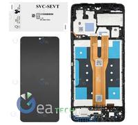DISPLAY LCD SAMSUNG GALAXY A06 2024 A065 ORIGINALE SERVICE PACK + FRAME NERO