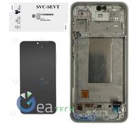 DISPLAY LCD SAMSUNG GALAXY A36 A366 5G ORIGINALE SERVICE PACK + FRAME LIME GREEN