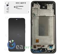 DISPLAY LCD SAMSUNG GALAXY A36 A366 5G ORIGINALE SERVICE PACK + FRAME NERO