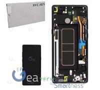 DISPLAY LCD SAMSUNG PER GALAXY NOTE 8 N950 ORIGINALE SERVICE PACK CON FRAME NERO
