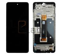 DISPLAY - LCD SCHERMO + TOUCH SCREEN PER TCL 40 NXTPAPER 4G NERO CON FRAME T612B