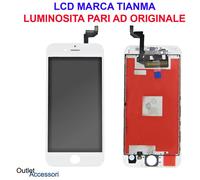 Display LCD Schermo Touch Vetro Apple Iphone 6S Bianco Originale Tianma OEM GLS
