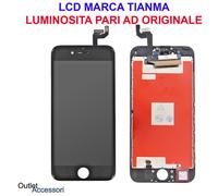 Display LCD Schermo Touch Vetro Apple Iphone 6S Nero Originale Tianma OEM Black