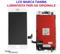 Display LCD Schermo Touch Vetro Apple Iphone 8 Bianco Originale Tianma oem white