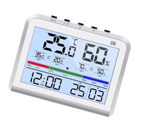 Display LCD Termometri digitali Igrometro Misuratore umidità e temperatura con retroilluminazione e funzione calendario per uso domestico Monitor umidità interna