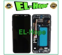 DISPLAY LCD TFT FRAME PER SAMSUNG GALAXY S8 PLUS SM-G955 TOUCH SCREEN VETRO NERO