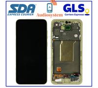 DISPLAY LCD TOUCH +FRAME per SAMSUNG GALAXY A55 5G SM-A556B SCHERMO VETRO GIALLO