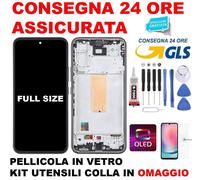 DISPLAY LCD TOUCH ORIGINALE 100% SAMSUNG GALAXY A54 5G 2023 SM-A546 FRAME NERO