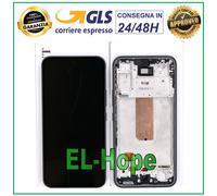 DISPLAY LCD TOUCH ORIGINALE 100% SAMSUNG GALAXY A54 5G 2023 SM-A546 FRAME NERO