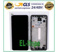 DISPLAY LCD TOUCH ORIGINALE SAMSUNG A52S 5G SM A528 A528B FRAME NERO GH82-26861A