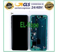 DISPLAY LCD + FRAME ORIGINALE XIAOMI Mi NOTE 10 /10 Pro TOUCH SCREEN GREEN VERDE