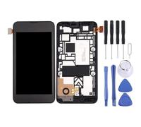 Display LCD + Touch Panel con telaio per Nokia Lumia 530, colore: nero