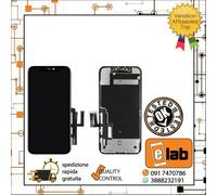 DISPLAY LCD TOUCH SCREEN APPLE IPHONE 11 SENZA IC NERO SCHERMO VETRO INCELL TFT