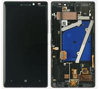 DISPLAY LCD TOUCH SCREEN+COVER FRAME per NOKIA LUMIA 930 NERO VETRO RICAMBIO