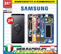 DISPLAY LCD+TOUCH SCREEN+FRAME ORIGINALE PER SAMSUNG GALAXY S9 G960 SCHERMO_24H