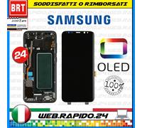DISPLAY LCD+TOUCH SCREEN+FRAME PER SAMSUNG GALAXY S8 SM-G950F SM-G950 ORIGINALE