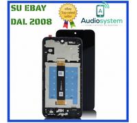 Display Lcd Touch Screen+ Frame per TCL 60 SE T517H Schermo Vetro Nero