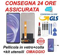 DISPLAY LCD TOUCH SCREEN ORIGINALE OPPO A73 5G CPH2161 A72 5G SCHERMO VETRO NERO