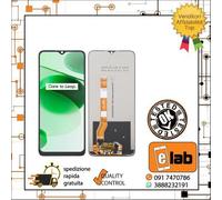 DISPLAY LCD TOUCH SCREEN PER OPPO REALME C35 NERO RMX3511 VETRO SCHERMO