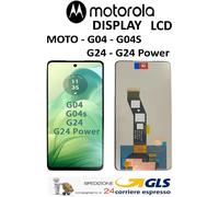 DISPLAY LCD TOUCHSCREEN MOTOROLA MOTO G04 / G04S / G24 / G24 POWER PARI ORIG GLS