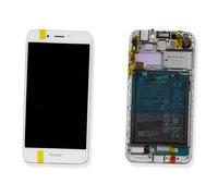 DISPLAY LCD VETRO TOUCH SCREEN COMPLETO BIANCO ORIGINALE HUAWEI HONOR 6A DLI-L22