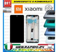 DISPLAY LCD XIAOMI REDMI NOTE 9 PRO / 9S M2003J6B2G M2003J6A1G SCHERMO CON FRAME