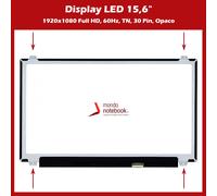 Display LED 15,6" (1920x1080) FHD 30 Pin DX per Asus Rog GL550JK GL551 GL551JM