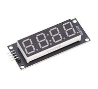 Display LED 4 Cifre 7 Segmenti 0.36 Pollici Modulo TM1637 Alta Luminosità Giallo 5V (Giallo)