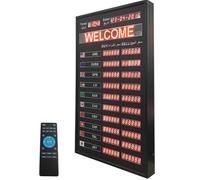 Display LED digitale per cambio valuta, 10 file con telecomando, aggiornamento timer e memoria di spegnimento per banche e istituzioni finanziarie