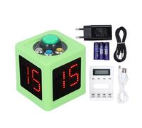 Display LED HD, Timer Personalizzabile, Avvisi Acustici per Timer 1,4 Pollici, Timer di Scatto Elettronico con Regolazione della luminosità, Schermo LED su 4 Lati, 3 (Spina