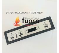 DISPLAY LED MICRONOVA 3 TASTI STUFE EVACALOR ELLEDI ARCA QLIMA PUNTO FUOCO COLA