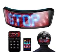 Display LED per Casco Moto/Bici RGB Programmabile con APP Fanale Posteriore